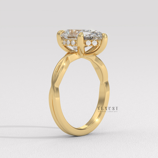 pear diamond infinity band