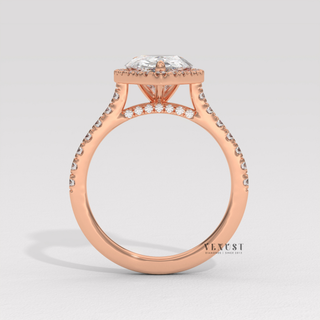 pear halo pave premium jewelry