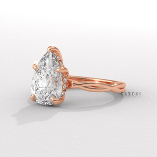 pear infinity band ring