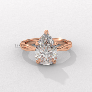 pear infinity engagement ring