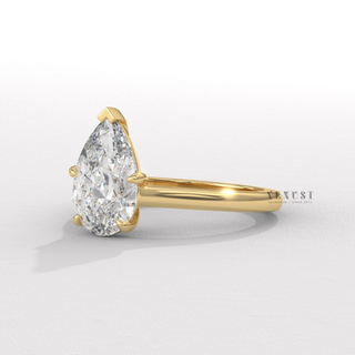 pear ring modern bride