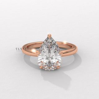 pear cut hidden halo diamond ring
hidden halo pear engagement ring
pear solitaire hidden halo ring