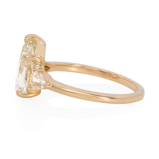 pear trilogy engagement ring