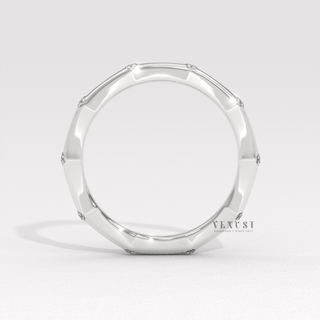 petite pave wedding band USA