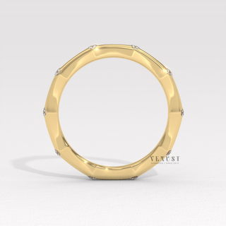 platinum petite diamond band