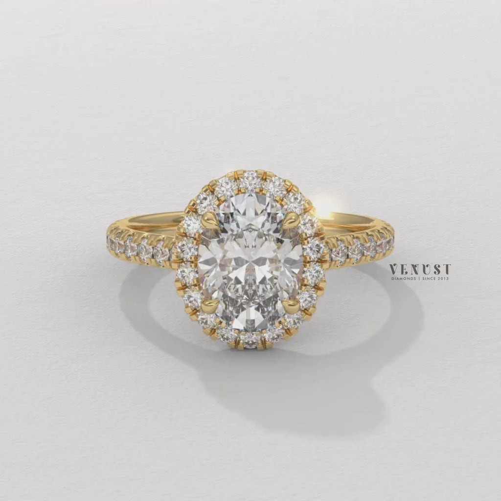 oval halo ring, oval diamond engagement ring