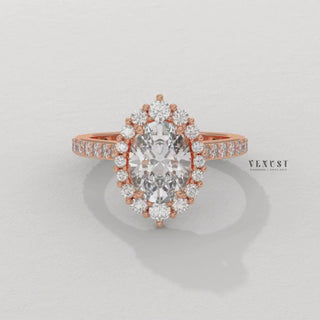 oval halo diamond ring, oval moissanite halo ring, oval engagement ring halo style, oval cut halo ring, oval pave band ring, oval halo bridal ring, oval halo wedding ring