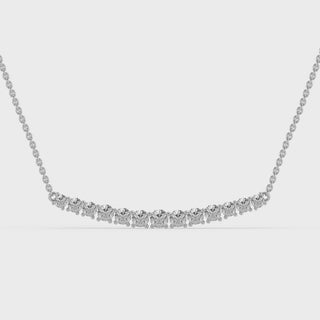 0.82ct Round Cut Diamond Moissanite Necklace