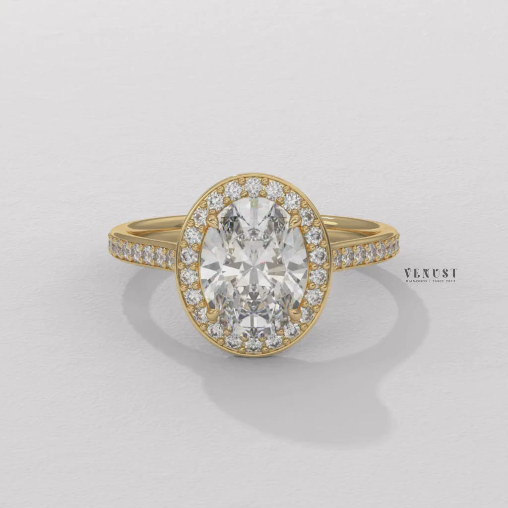  oval halo gold ring, oval engagement ring