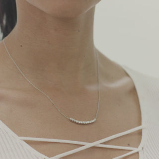 0.82ct Round Cut Diamond Moissanite Necklace