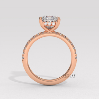 princess big stone look ring