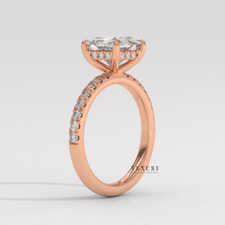 princess crystal clear ring