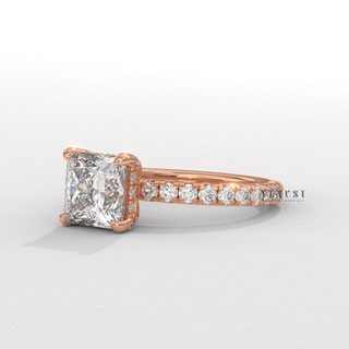 princess cut engagement ring set