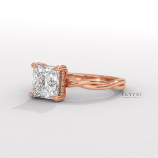 princess cut infinity band