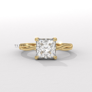 princess cut infinity ring