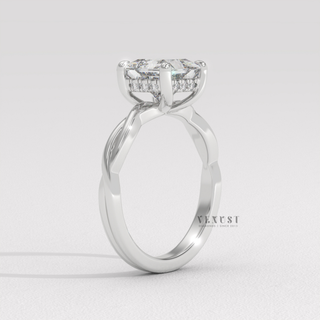 princess cut infinity ring for her