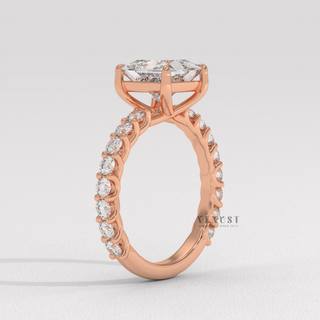 princess cut ring gold
