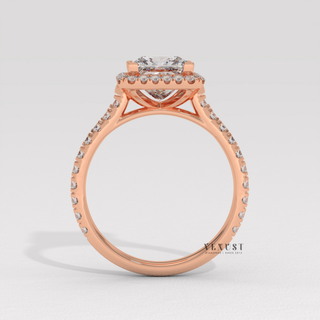 princess halo ring wedding proposal