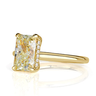radiant cut moissanite ring