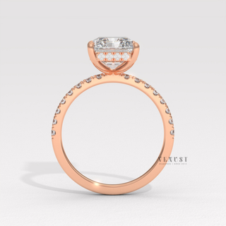 radiant diamond ring trending in USA