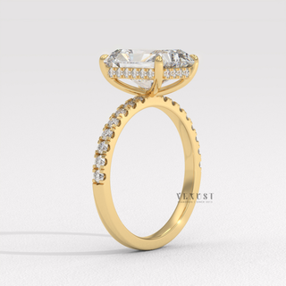 radiant solitaire ring with pave band
radiant engagement ring for proposal
radiant diamond ring trending in USA