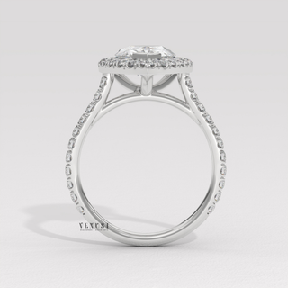 glamorous pear halo ring, trendy pear halo ring