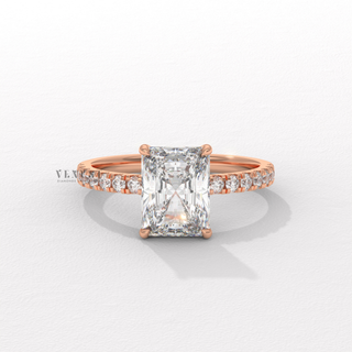sparkle pave ring
radiant center stone ring
diamond accent ring
luxury radiant band