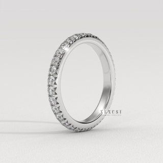 moissanite eternity band
certified diamond band