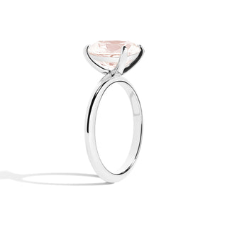 cushion cut moissanite ring