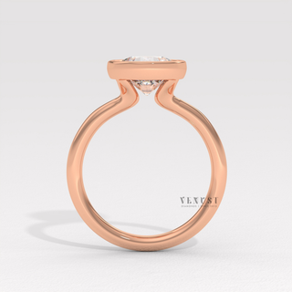 round bezel ring elegant design