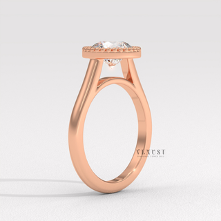 round bezel ring elegant unique design