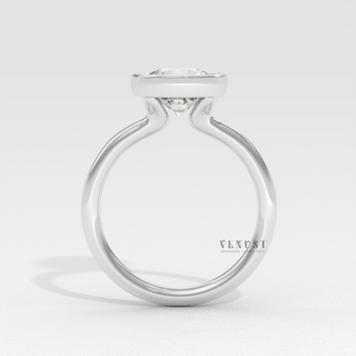 round bezel ring love symbol