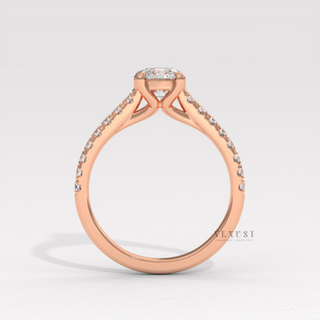 round cathedral bridal set
