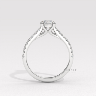 round cathedral ring matching band

