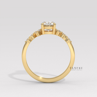 round cluster ring for women