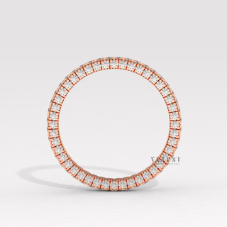 round diamond anniversary band