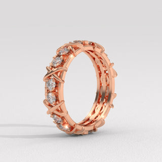 round diamond eternity band
