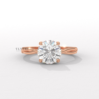 round diamond infinity band