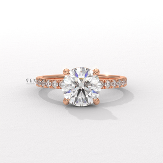 round pave engagement ring
round diamond pave ring
round engagement ring
pave engagement ring
round cut ring