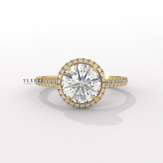 round halo pave ring inspiration, round halo pave ring ideas