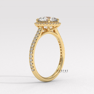 round halo pave ring inspiration, round halo pave ring ideas