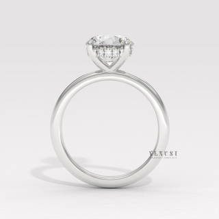 round lab grown diamond hidden halo
