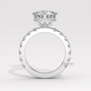 round pave anniversary ring
