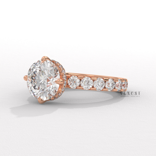 round pave ring minimalist