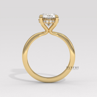 solitaire oval fine jewelry