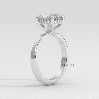 solitaire oval proposal ring