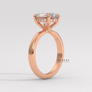 solitaire oval wedding ring