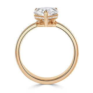 solitaire pear ring