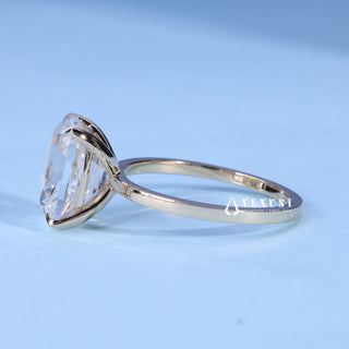 2.0CT Elongated Cushion Cut Moissanite Diamond Solitaire Engagement Ring