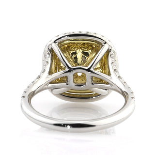 sparkling double halo ring